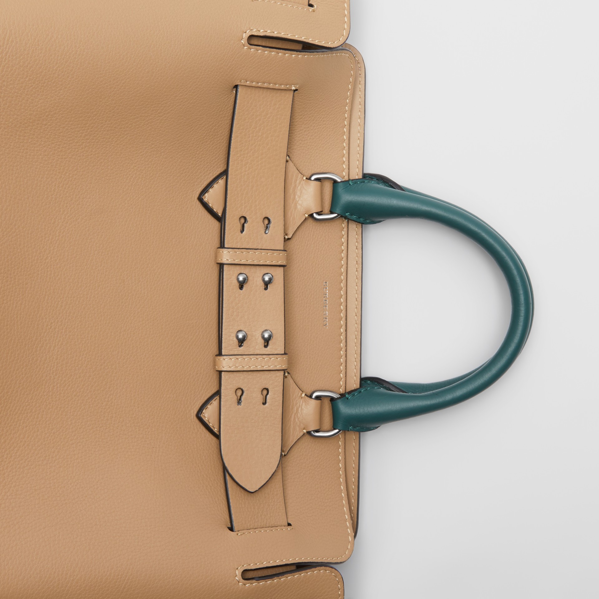 The Medium Tri-tone Leather Belt Bag in Light Camel - Women | Burberry ...