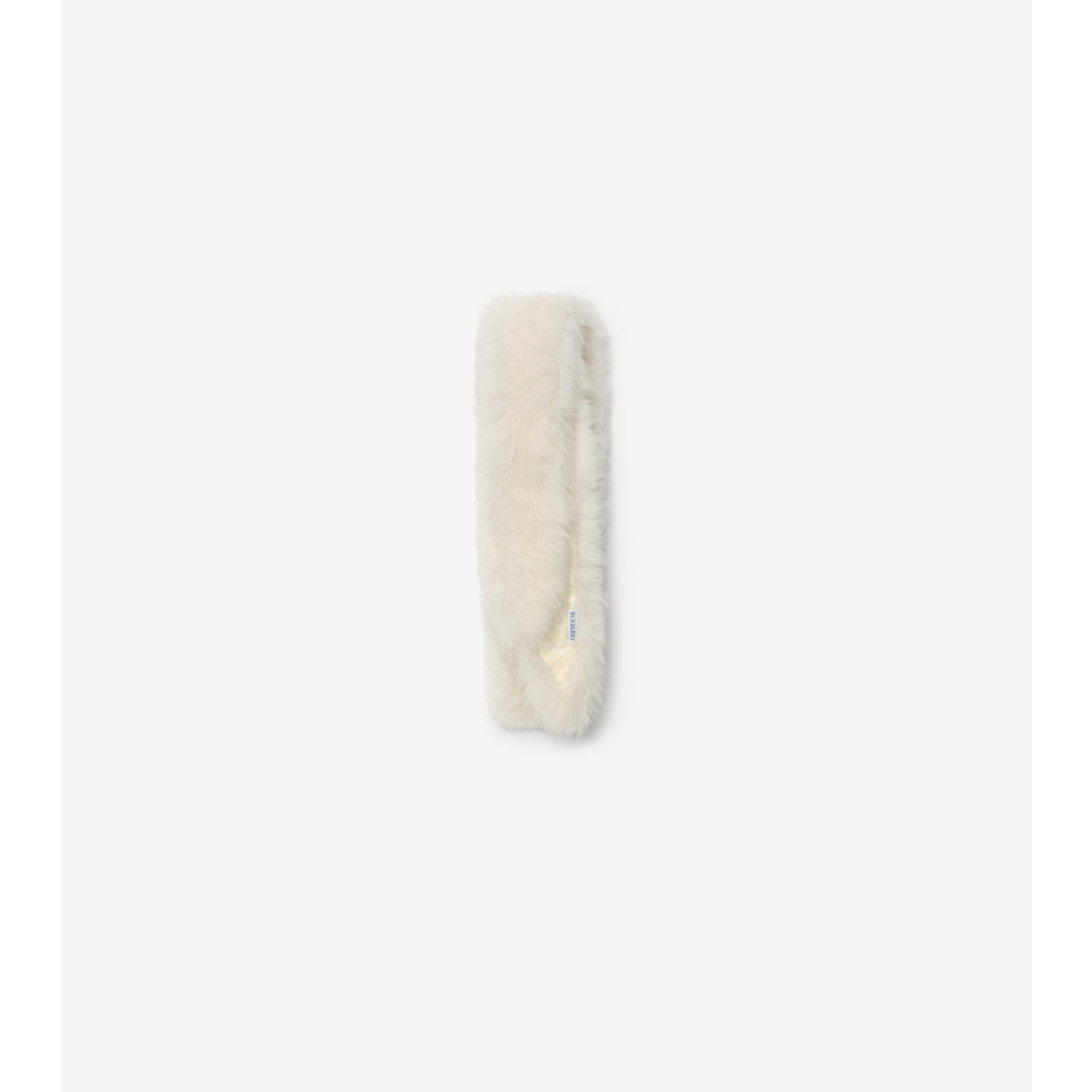  Check Skinny Shearling Scarf