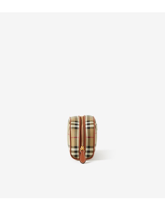 Small Check Travel Pouch