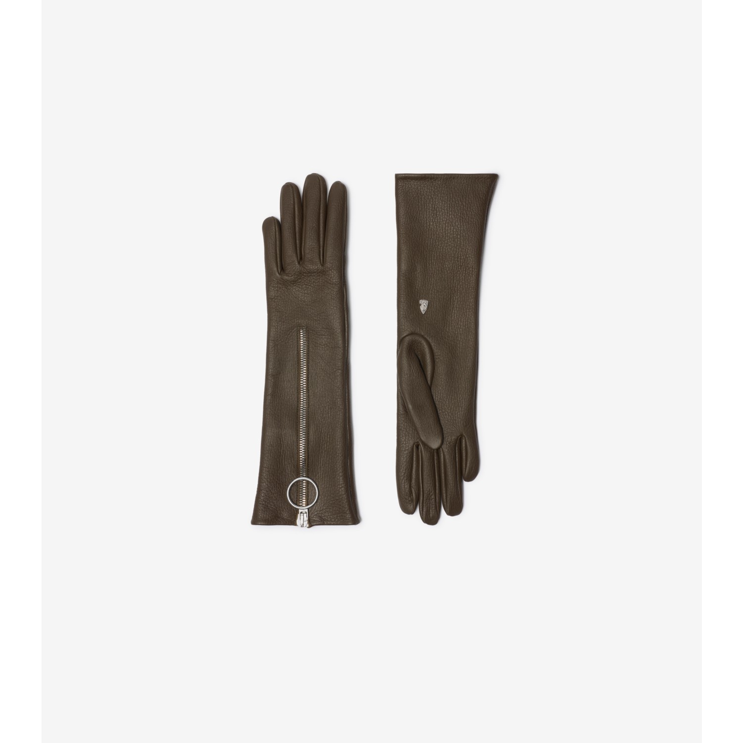 Leather Zip Gloves