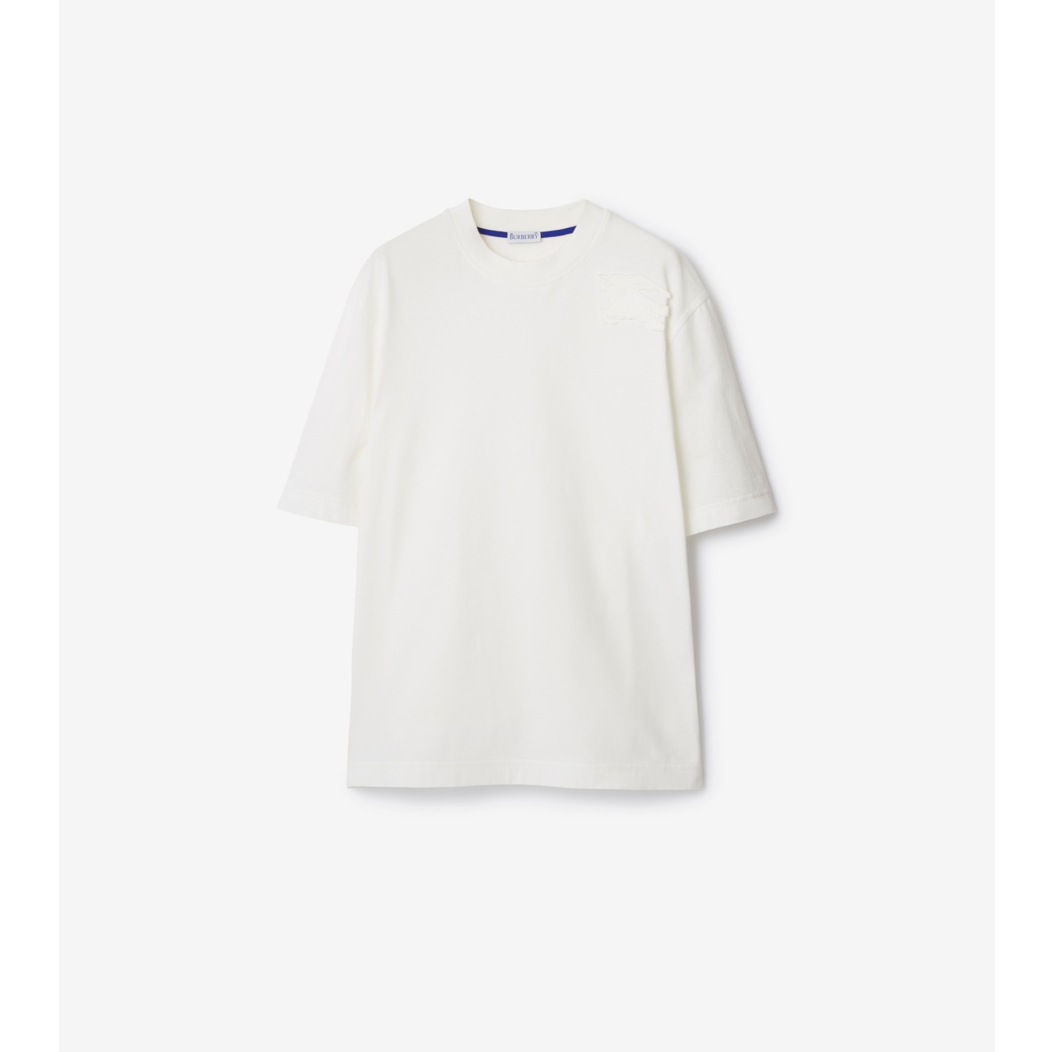 Cotton T-shirt in Salt - Women | Burberry® Official