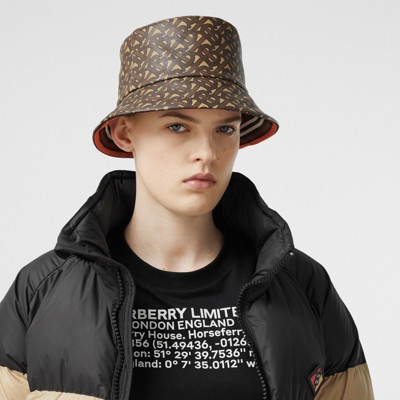 burberry print bucket hat