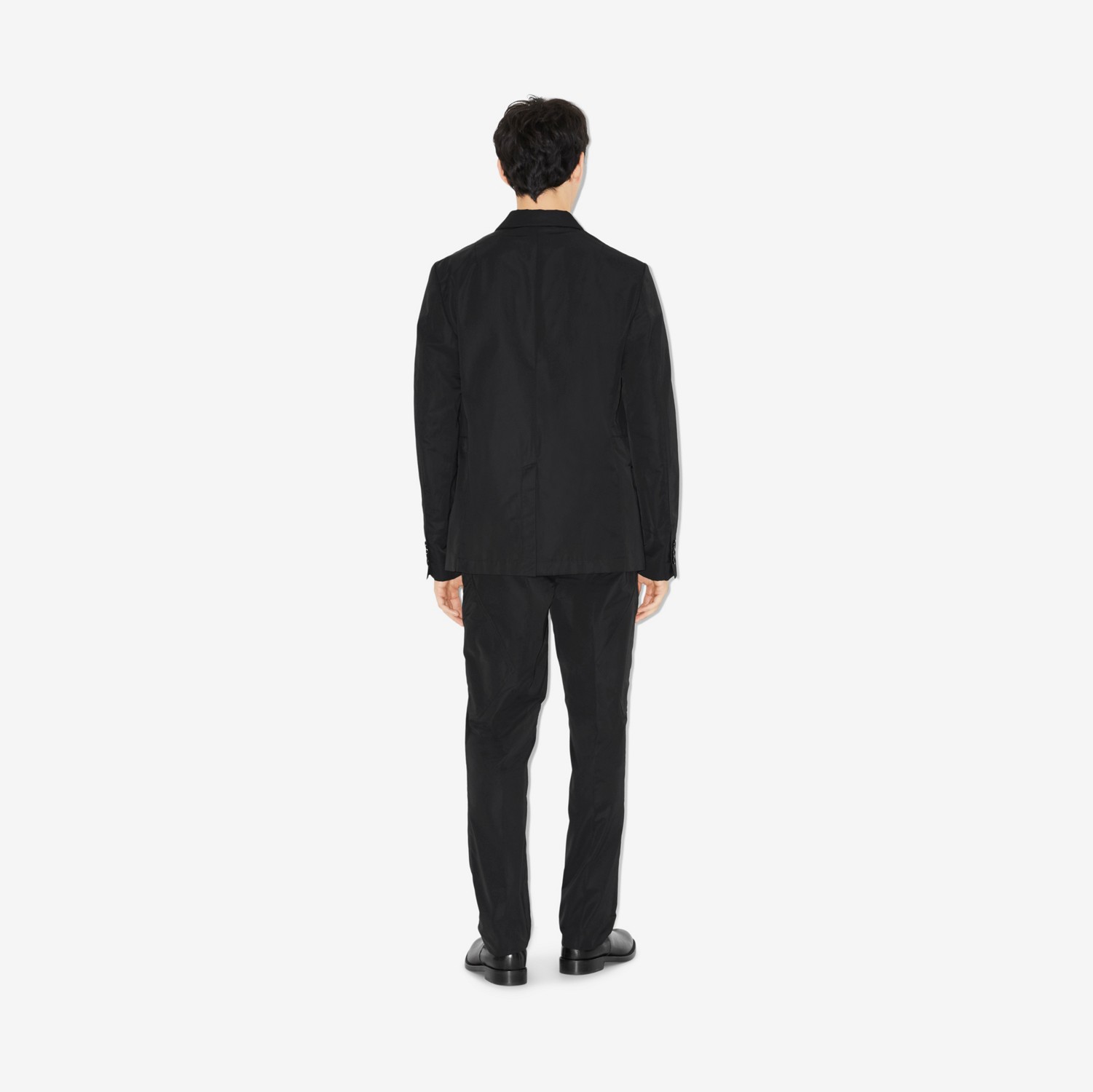 Veste de costume en satin (Noir) - Homme | Site officiel Burberry®