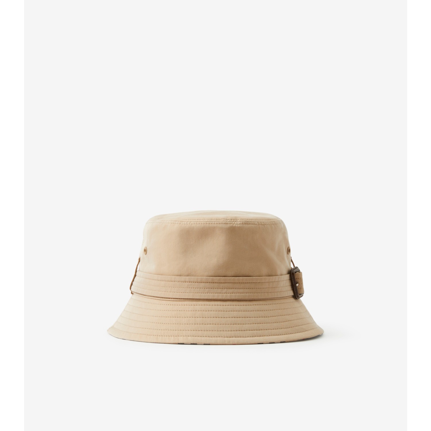 BURBERRY Cotton Gabardine Belted Bucket Hat