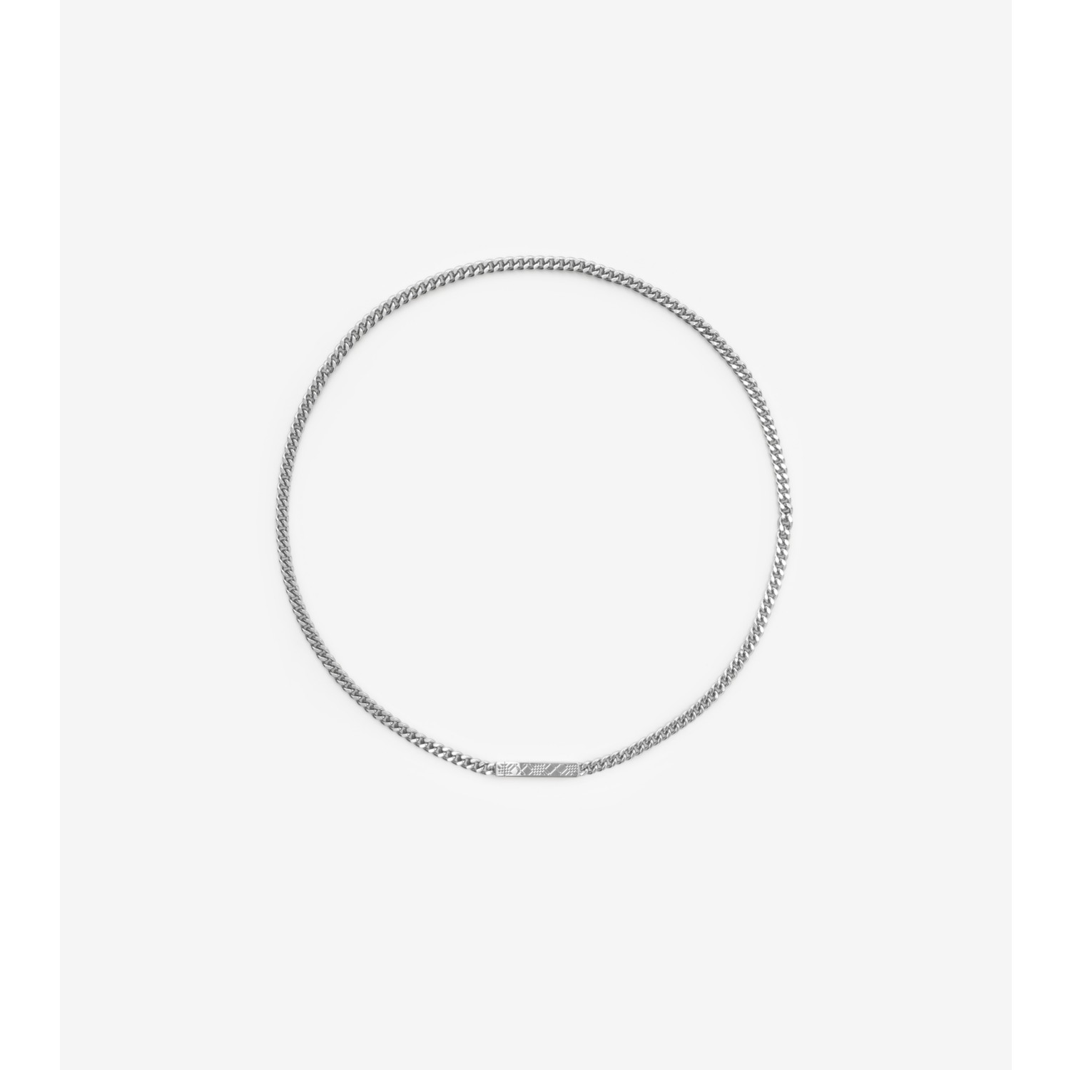 Collier chaîne à gravure Check