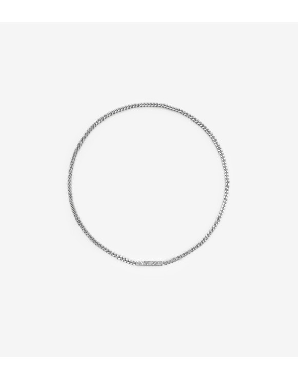 Collier chaîne à gravure Check