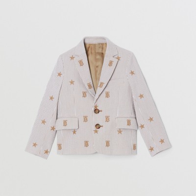 cotton blend blazer