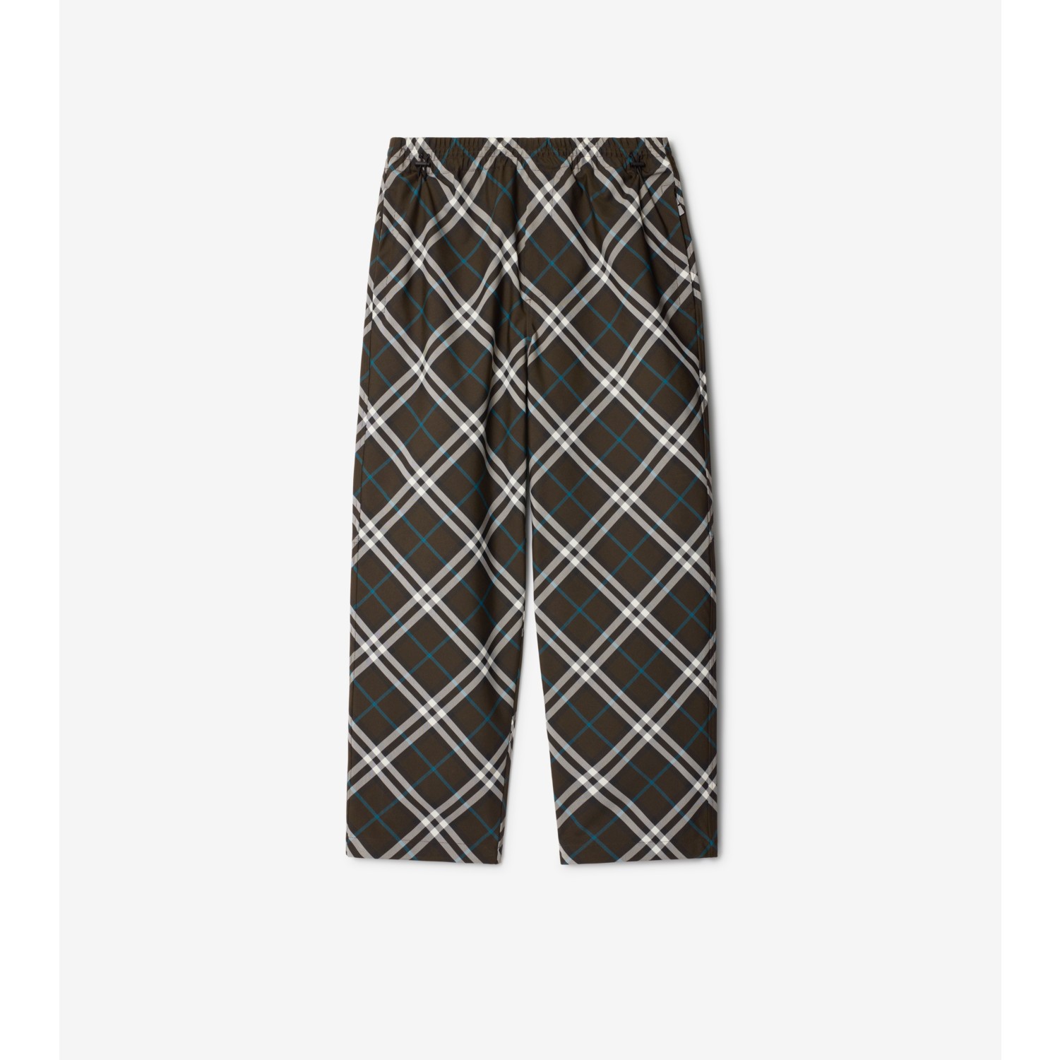 Check Twill Trousers in Snug Men Burberry Official