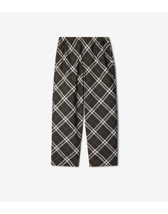 Pantaloni in twill Check