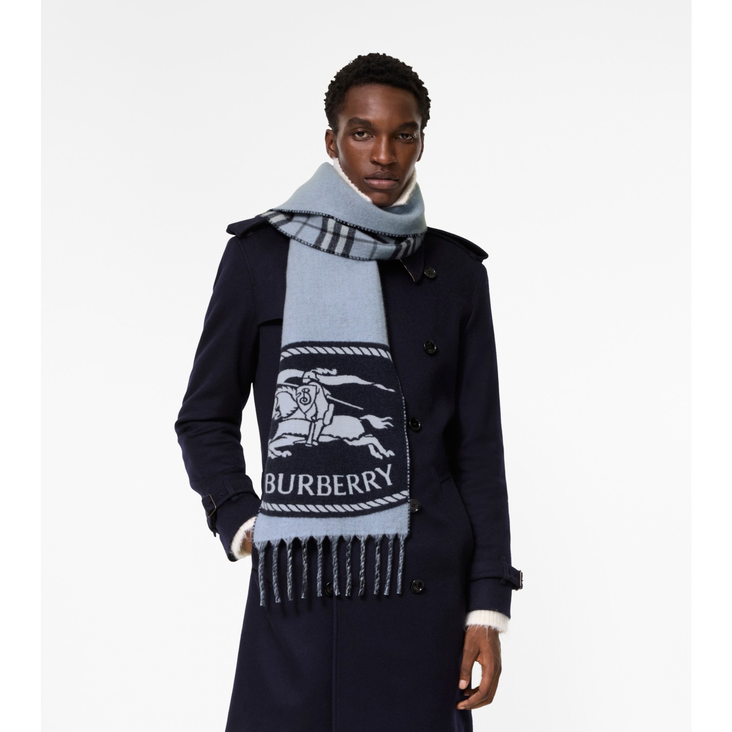 Reversible Knight Stamp Scarf