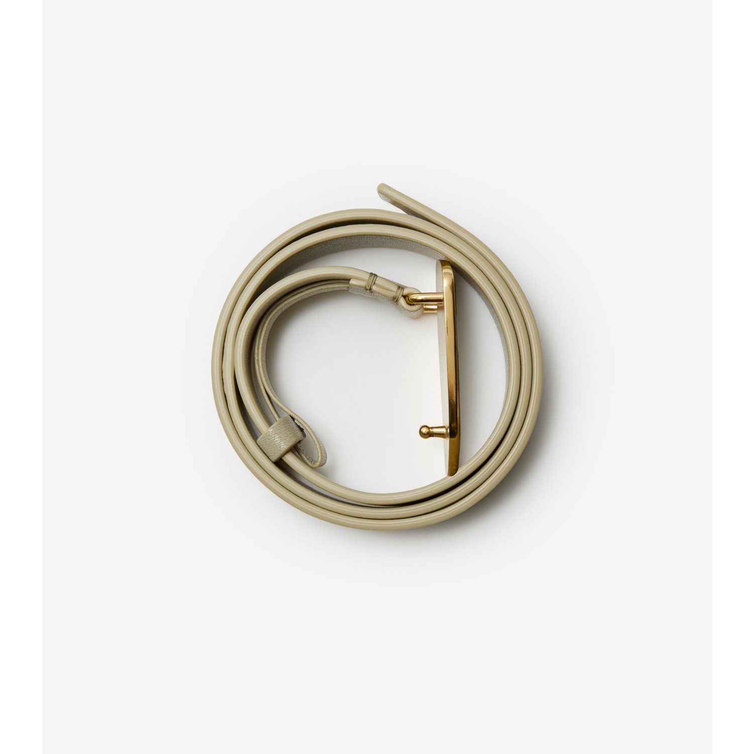 Leather Shield EKD Belt in Hunter - Women | Burberry® Official