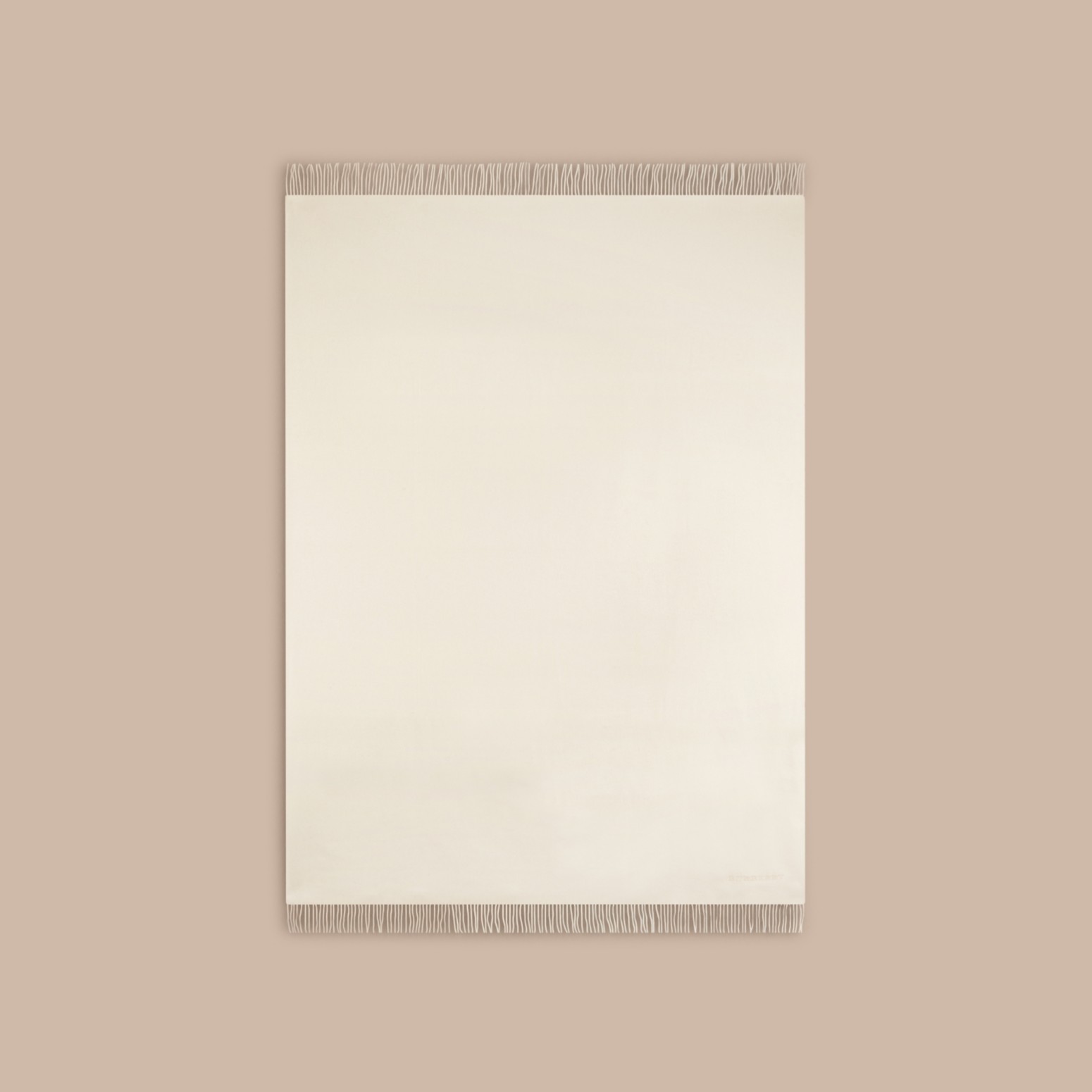Cashmere Blanket Natural White Burberry