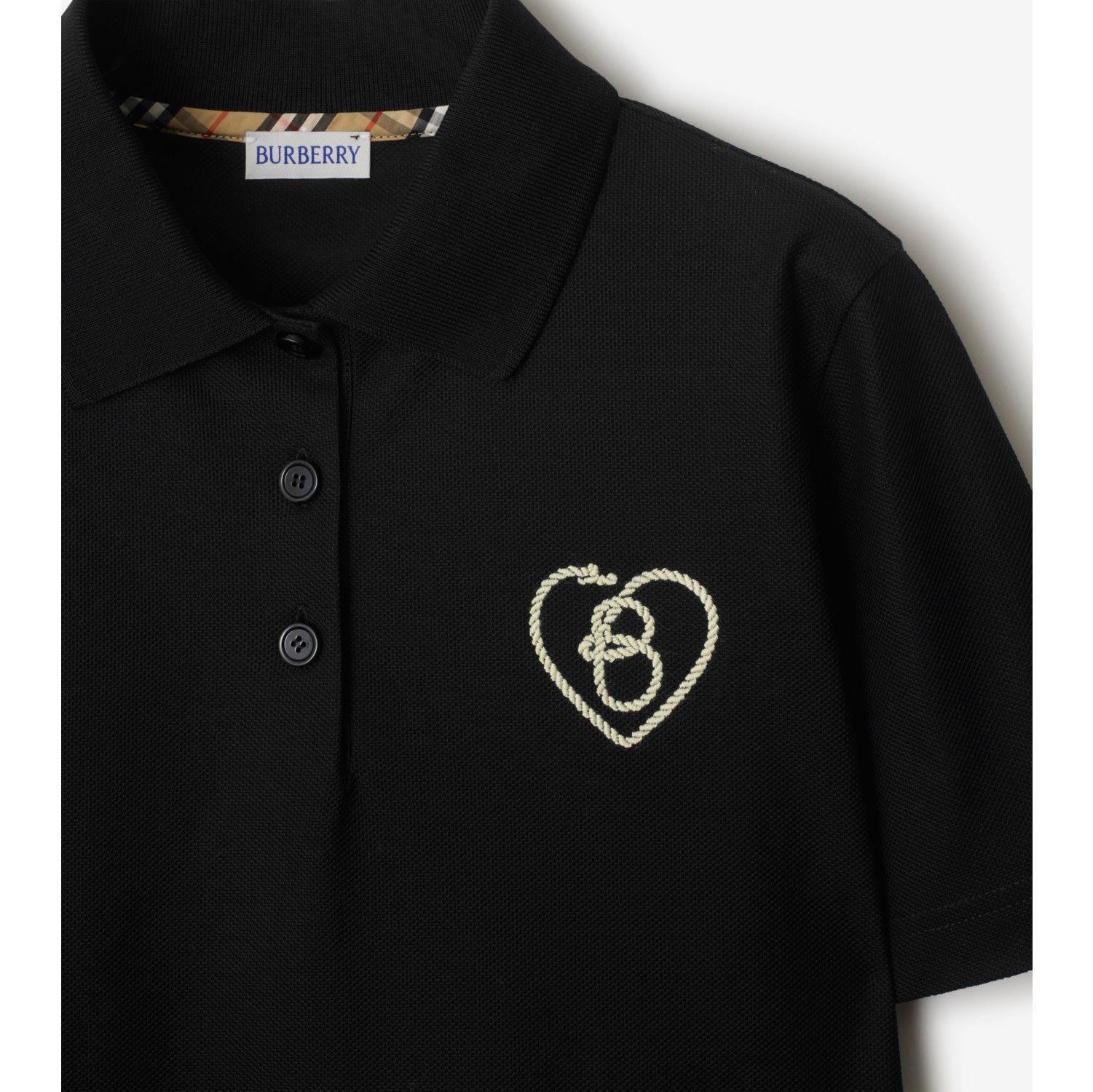 B Heart Cotton Polo Shirt