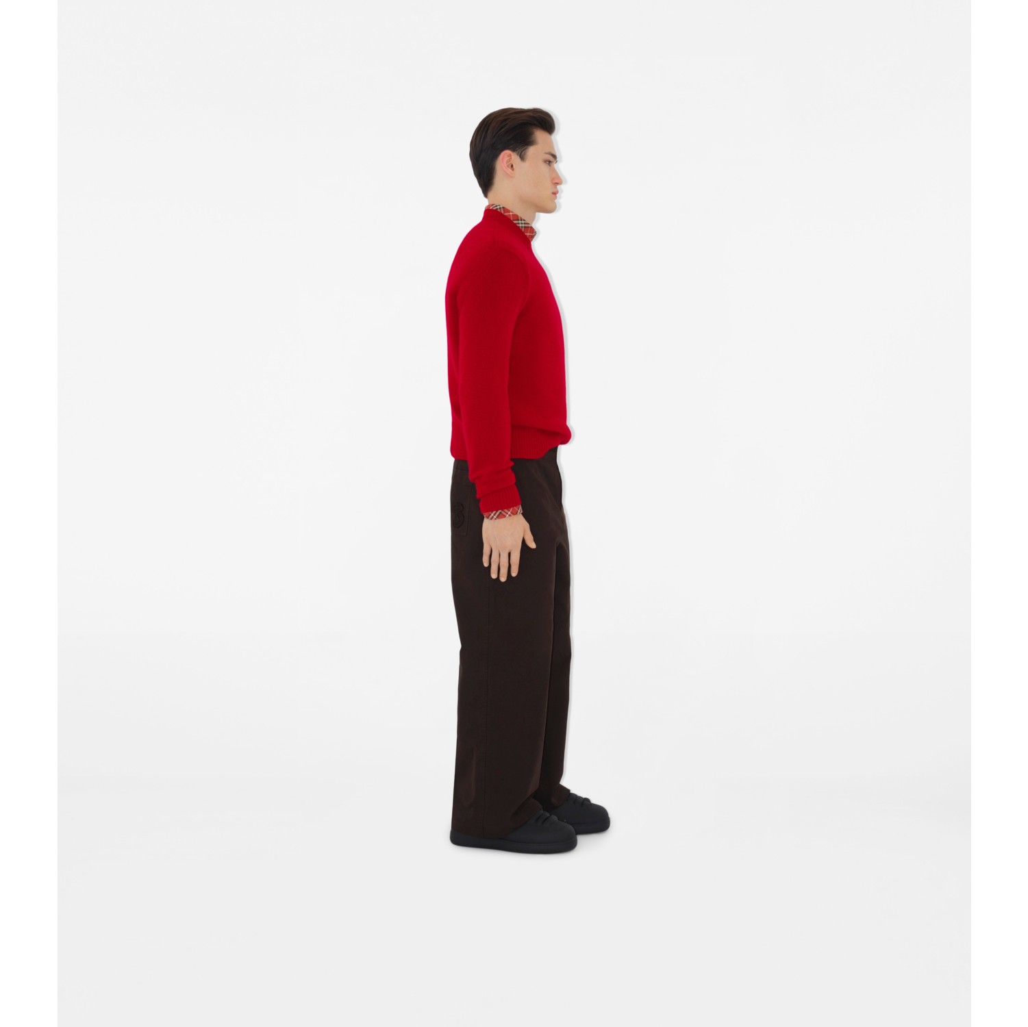 Pullover aus Wolle und Kaschmir mit B-Schlangenmotiv