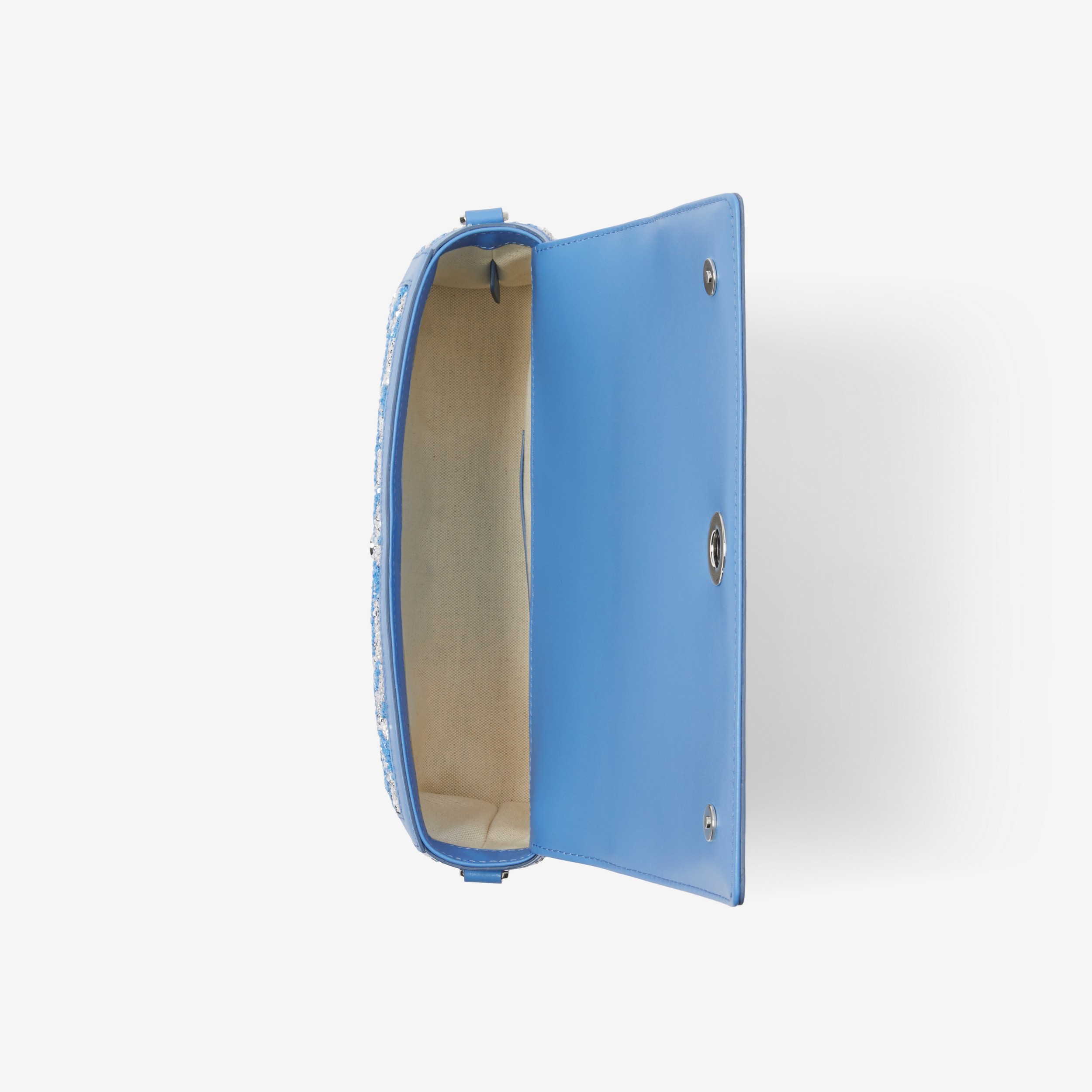 Tasche „Note“ mit Griff an der Oberseite (Kühles Kornblumenblau) - Damen | Burberry® - 4