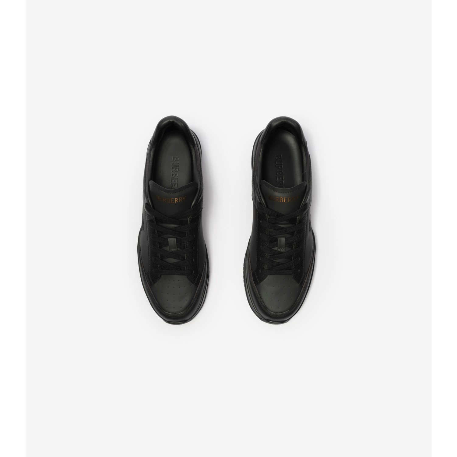 Leather and Nylon Harrow Sneakers​ in Anthracite black/iron grey