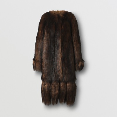burberry fur coat