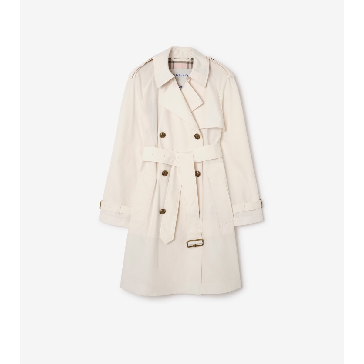  Check Mid-length Lightweight Cotton Belgravia Trench Coat​