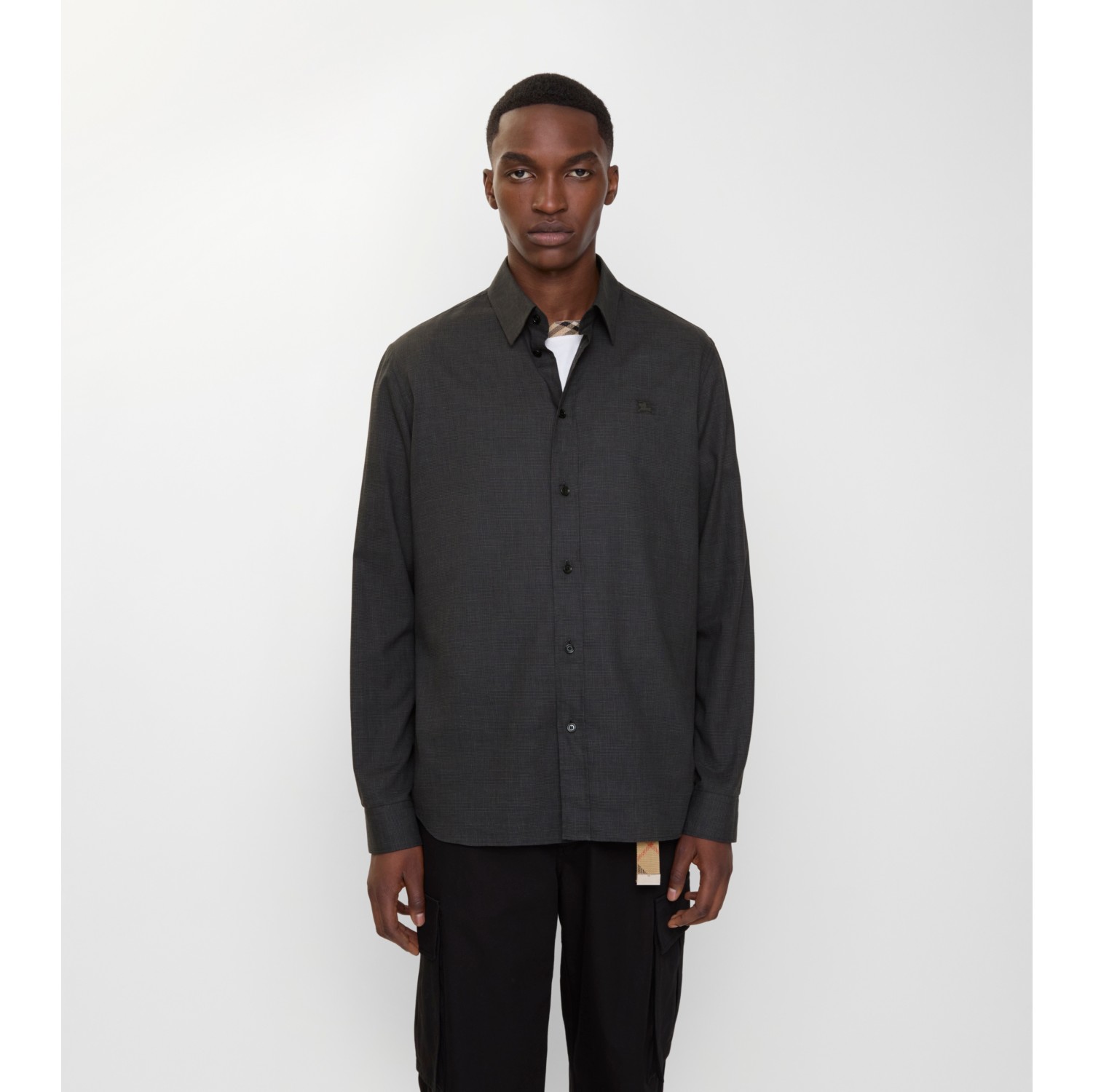 Relaxed Fit Check Cotton Shirt