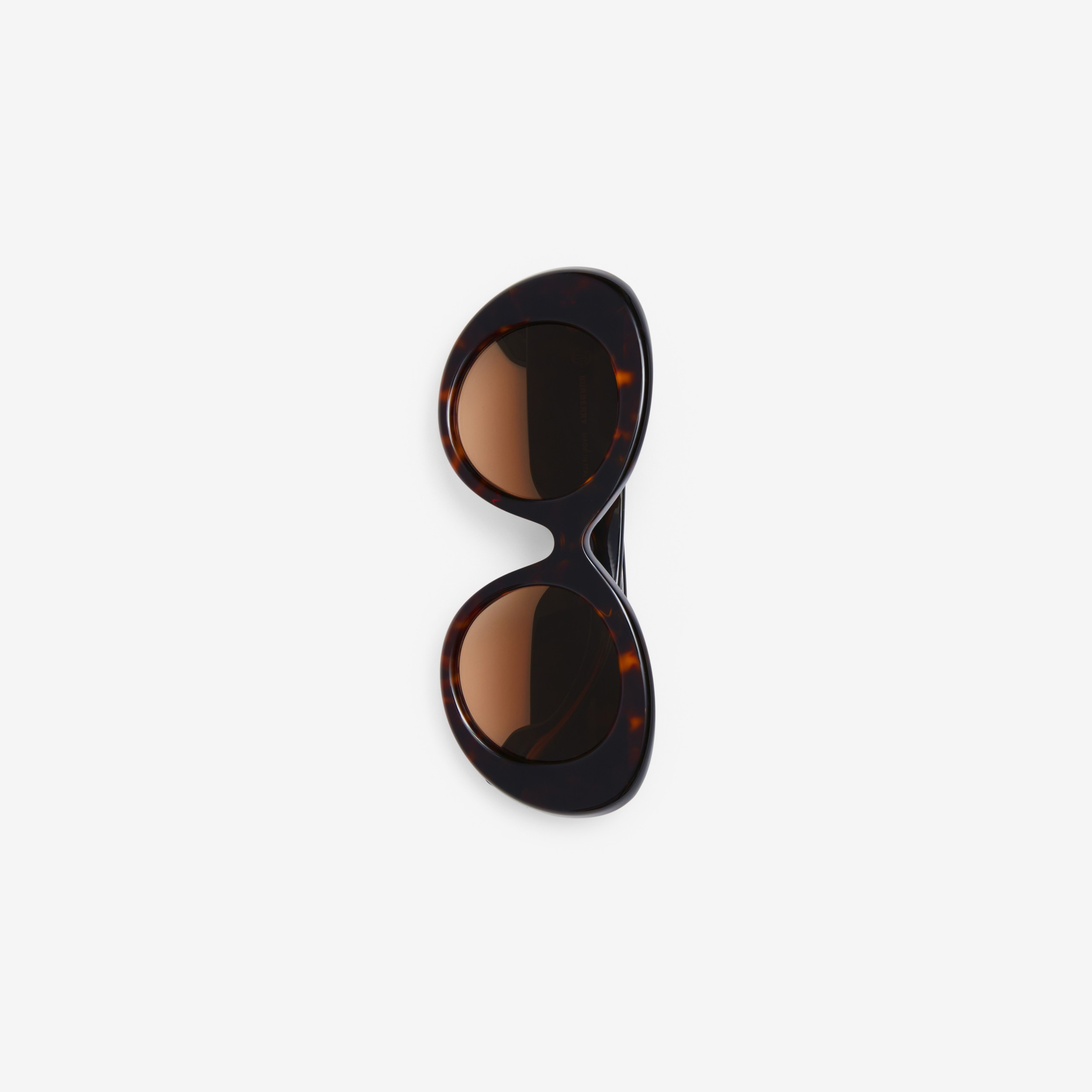Lunettes de soleil Lola rondes oversize Monogram (Écaille  Tortue Foncé/marron) - Femme | Site officiel Burberry® - 2