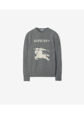 Knight Wool Cashmere Sweater in Black - Men | Burberry® Official