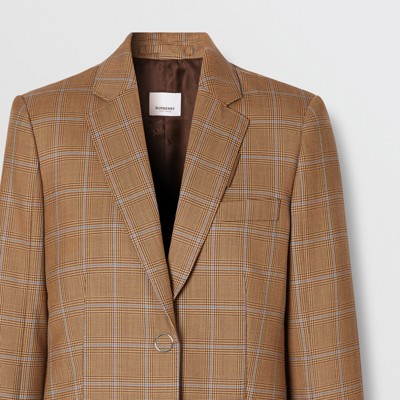 burberry check blazer