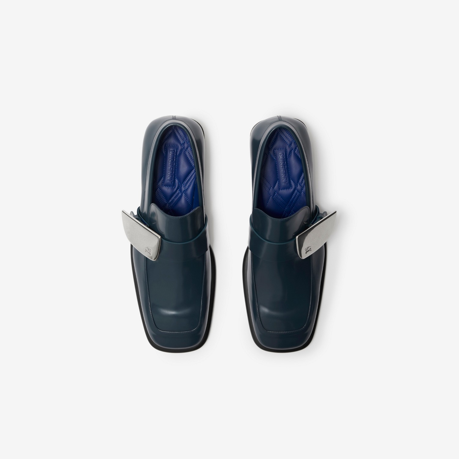 Leather Shield Loafers