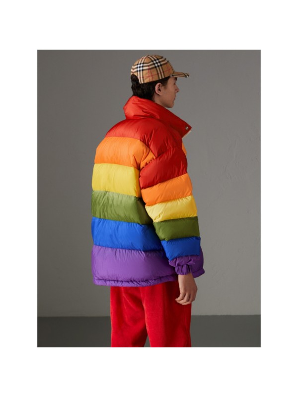 Rainbow Down-filled Puffer Jacket - Men | Burberry United States