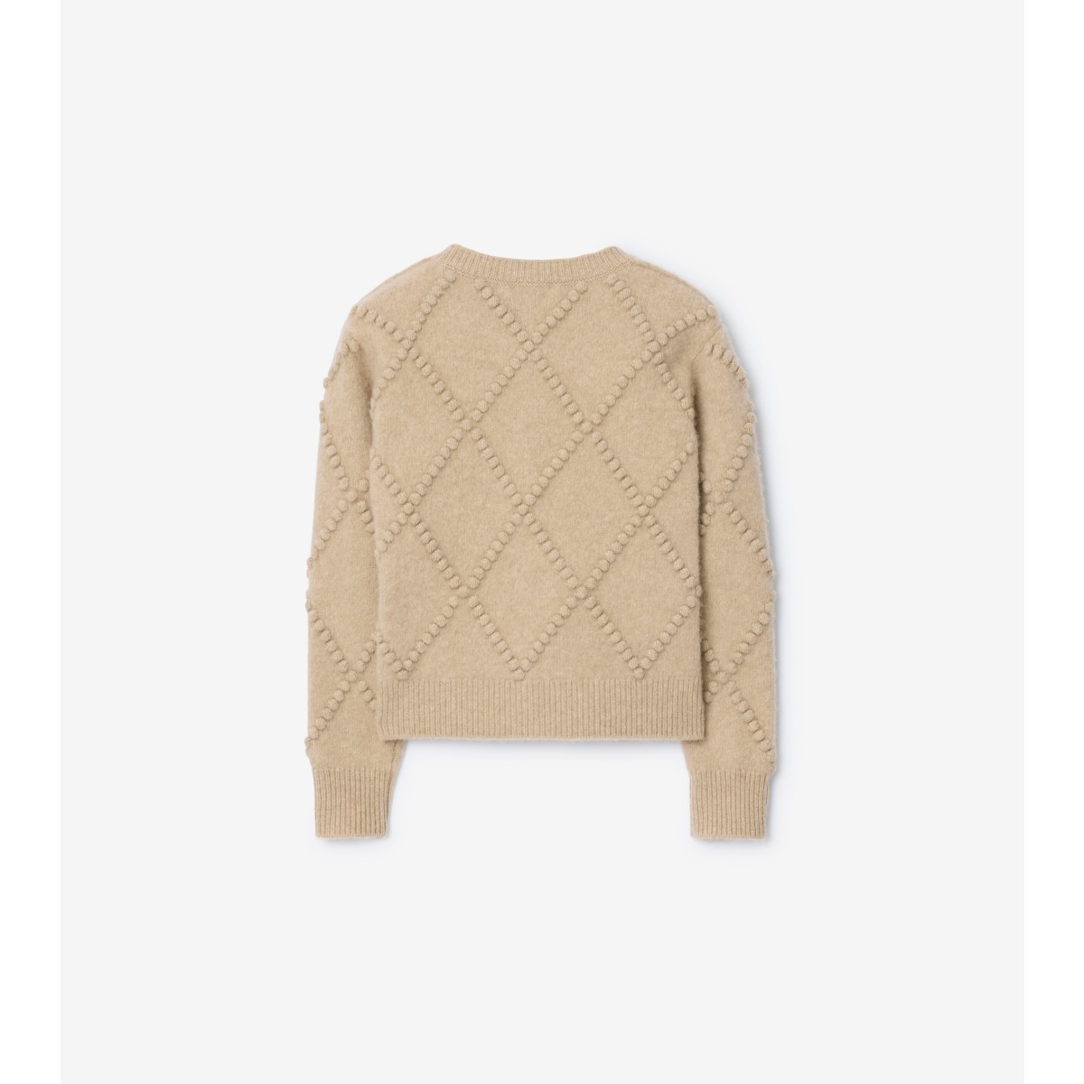  Check Bow Wool Cashmere Cardigan