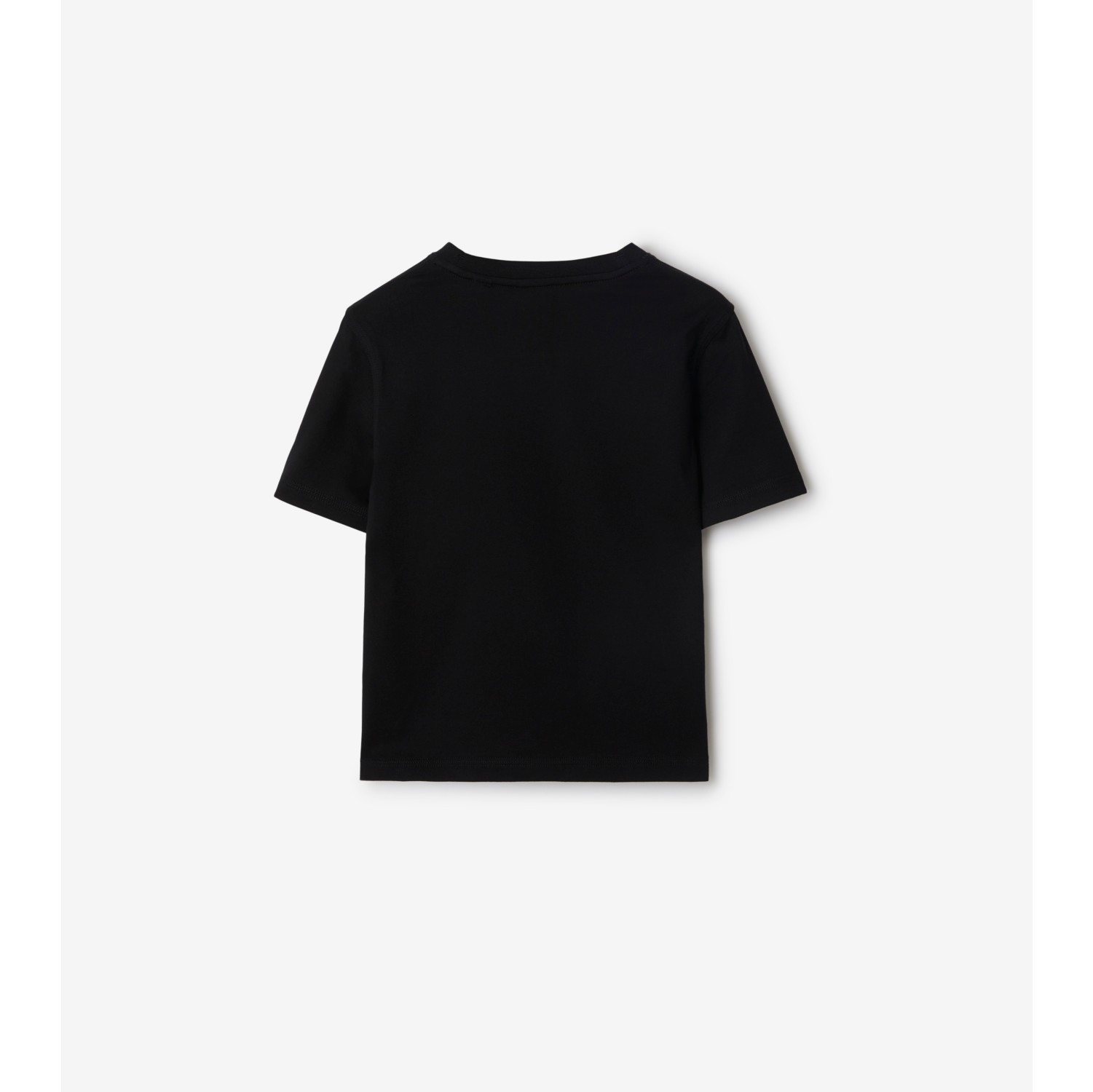 Check Label Cotton T-shirt