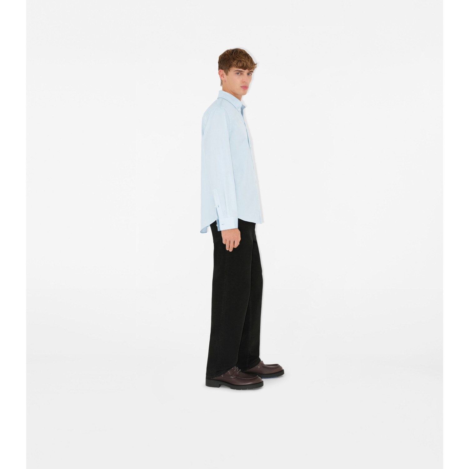 Camisa Oxford de corte holgado en algodón