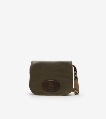 Burberry タヴィストック メッセンジャーバッグ (ミリタリーグリーン) - メンズ, コットン | Burberry®公式サイト