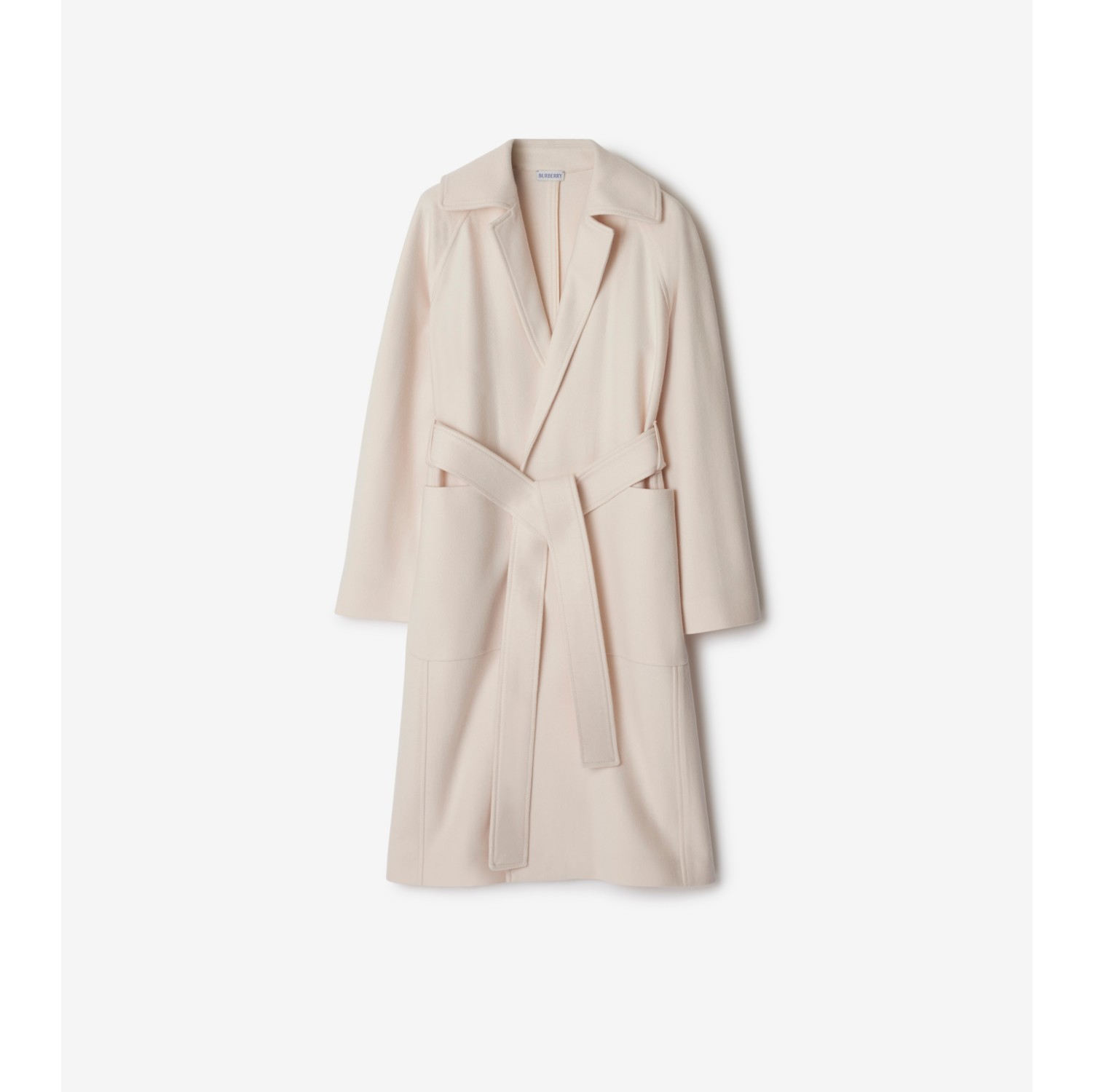 Cashmere Wrap Coat in Soap Women Burberry Official