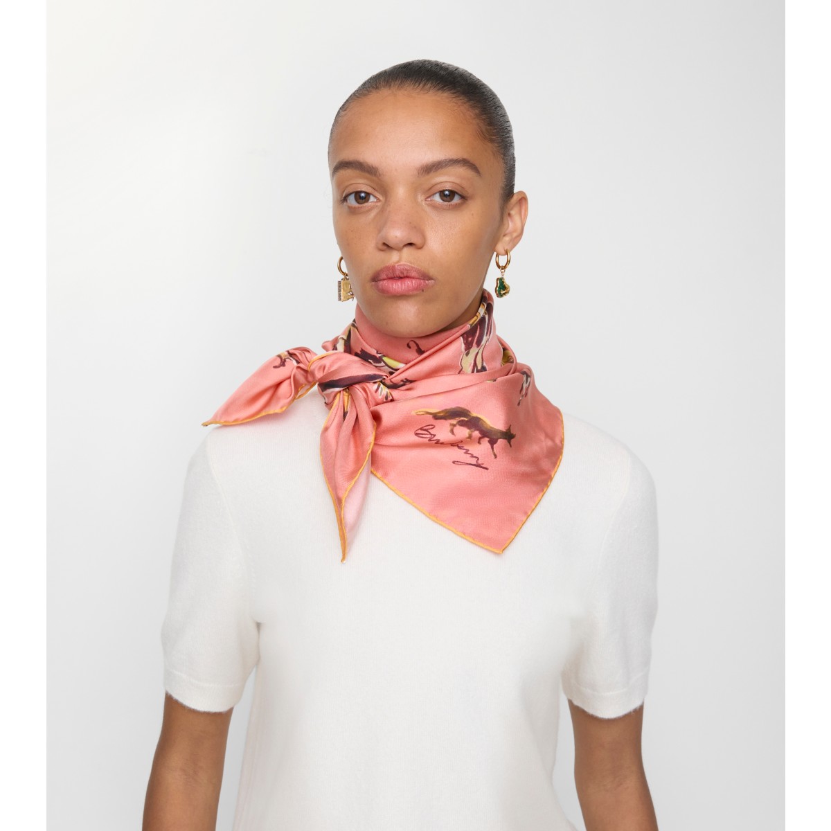  Check Paws on Parade Silk Scarf