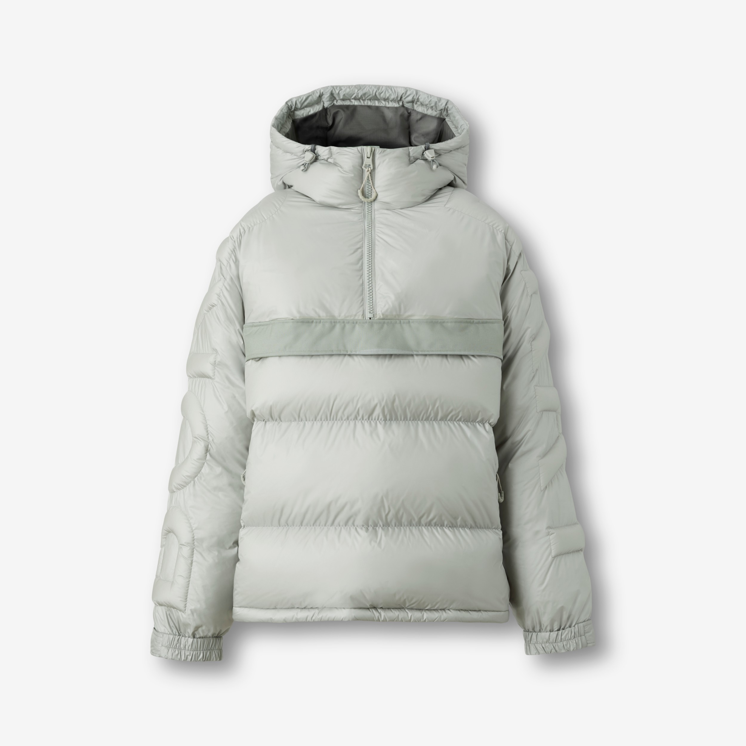 Logo Quilted Nylon Puffer Jacket in Light Pewter Grey - Men | Burberry®  Official