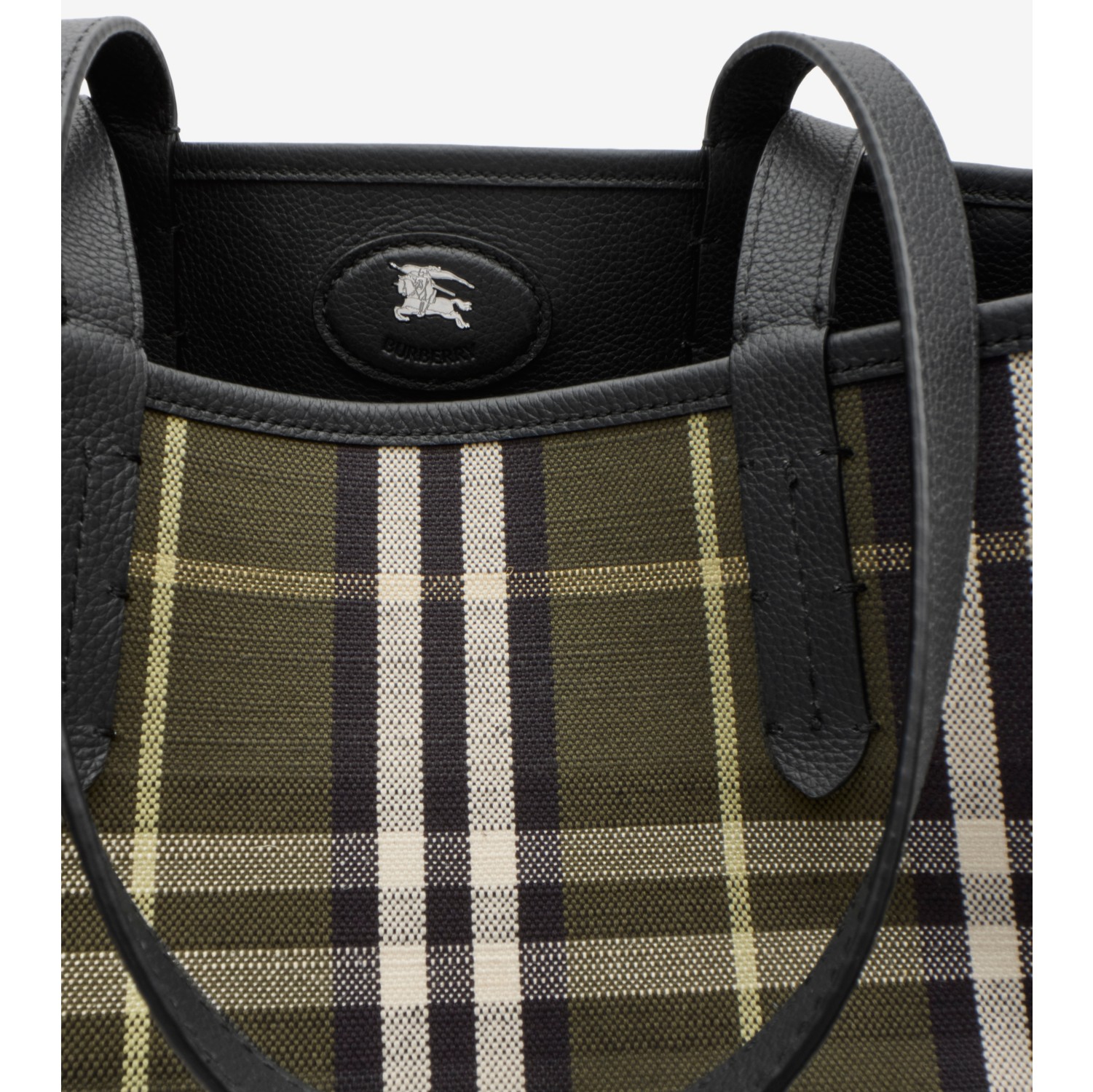 Reversible Bloomsbury North South Tote​ in Thicket green/slate - Men | Burberry® Official
