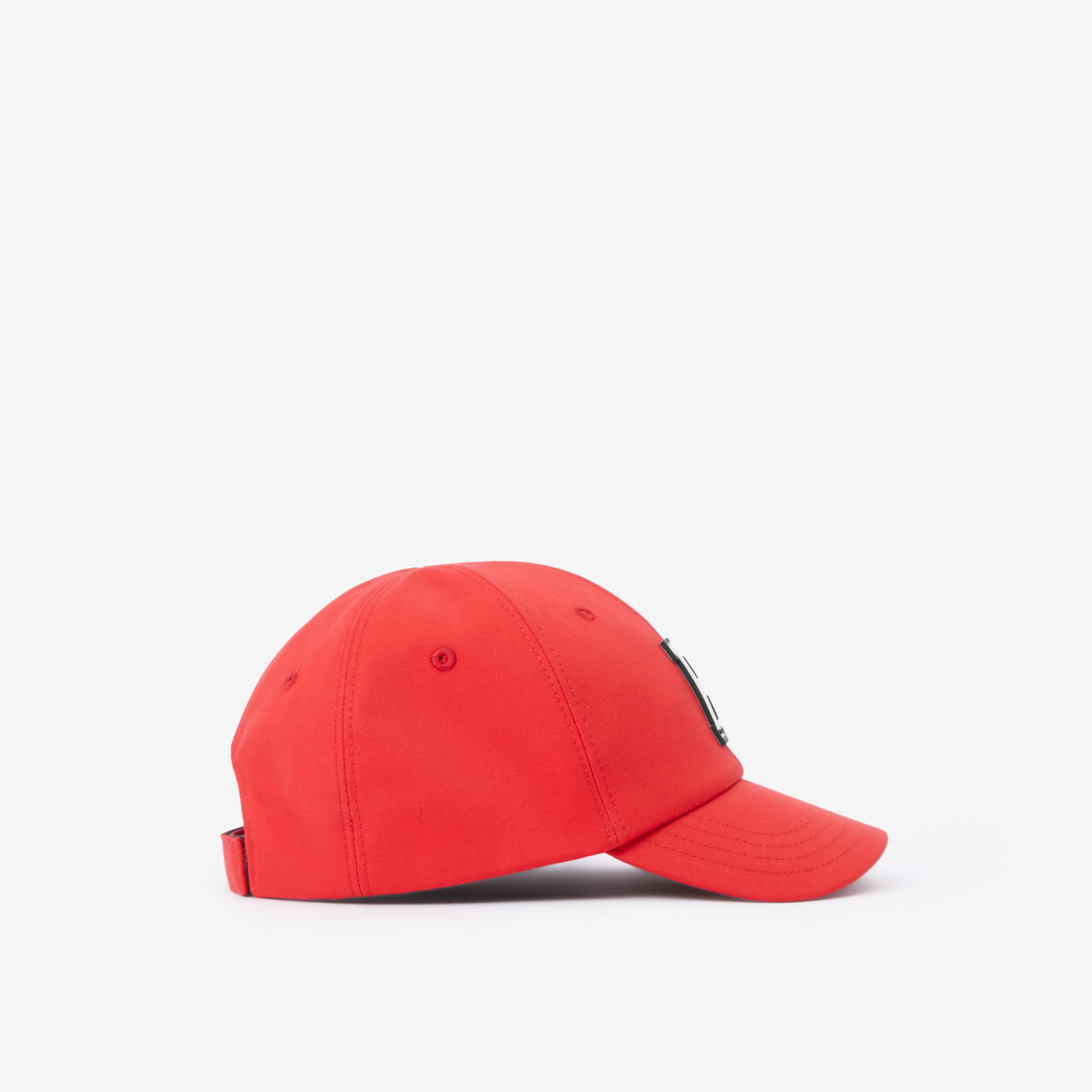 Letter Graphic Cotton Baseball Cap in Bright Red - Children | Burberry® Official - 2