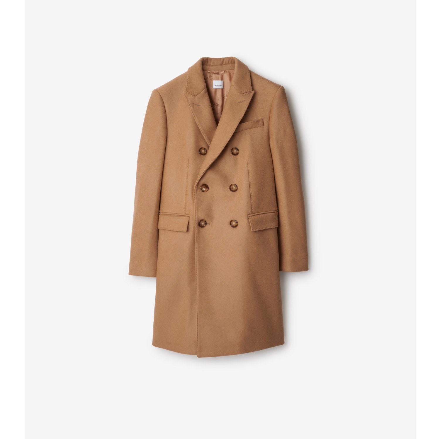 Burberry Cashmere Coat in Camel Men Burberry Official Square One