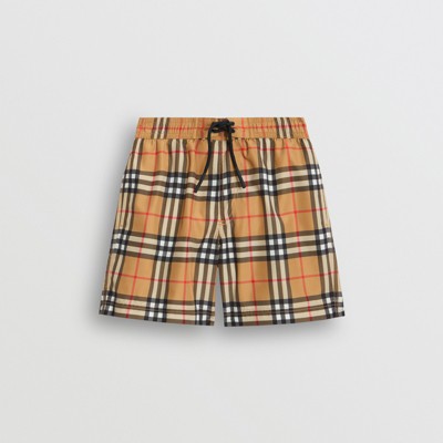 burberry pattern shorts