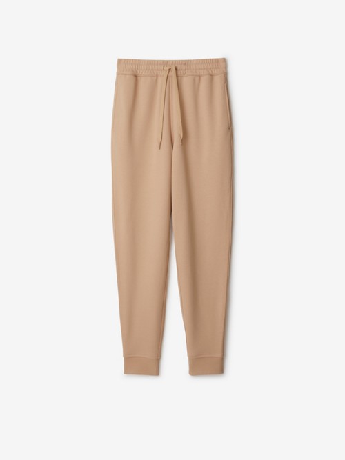 Burberry Cotton Jogg In Soft Fawn
