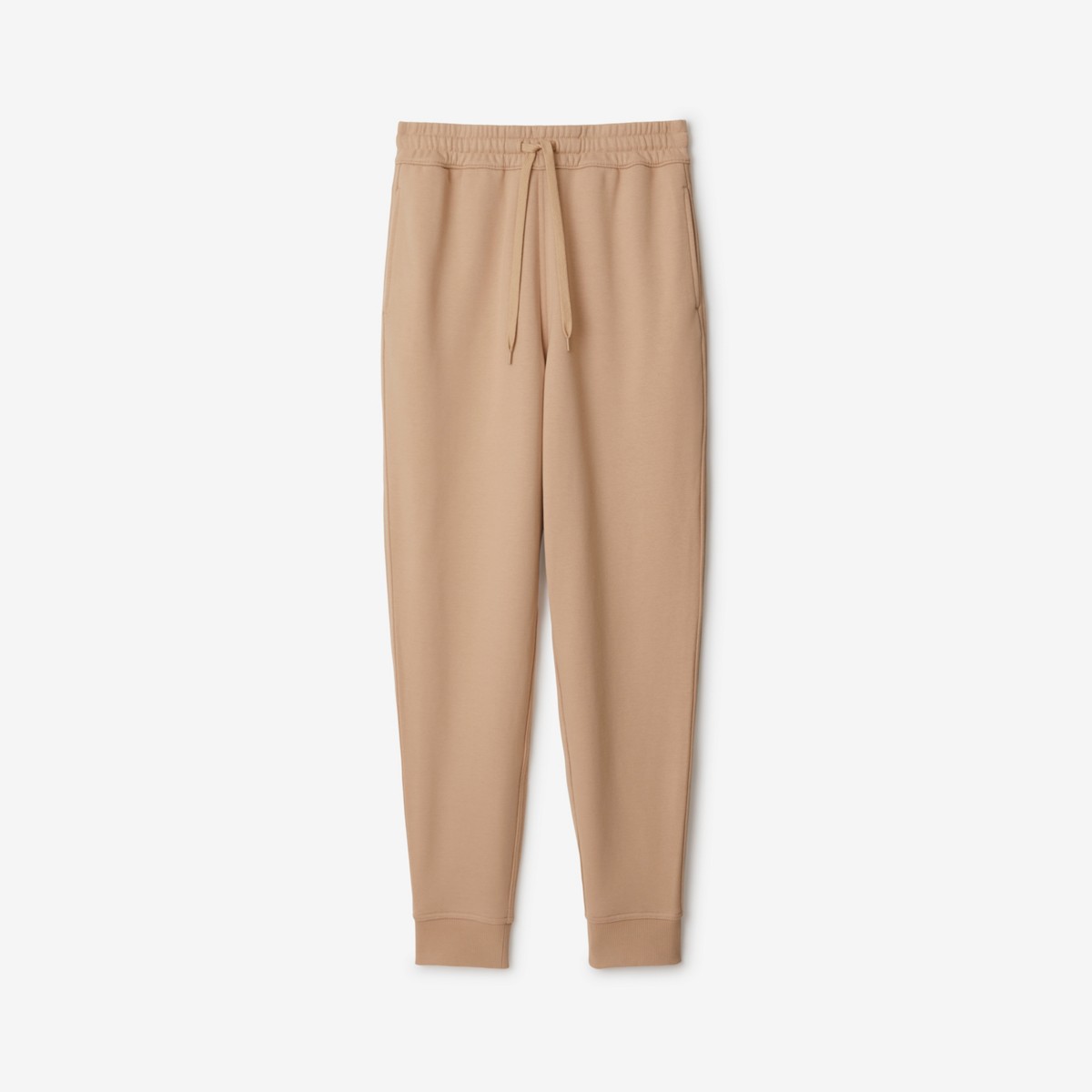 Burberry Cotton Jogging Pants In Soft Fawn