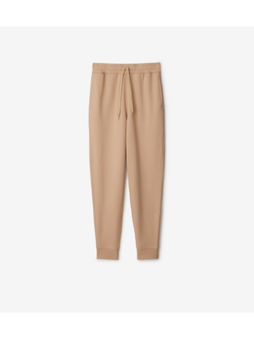 Burberry Cotton Jogg In Soft Fawn
