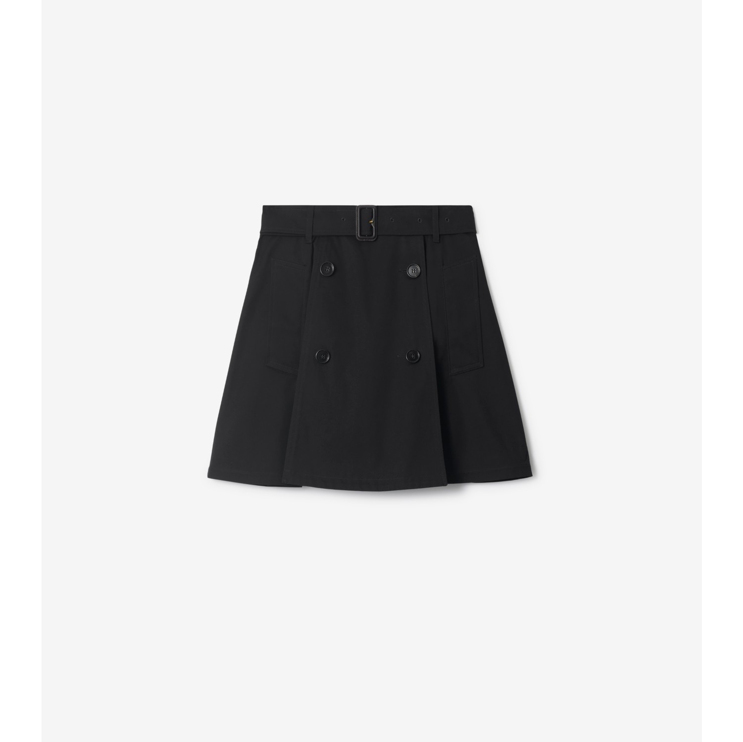Gabardine Trench Mini Skirt