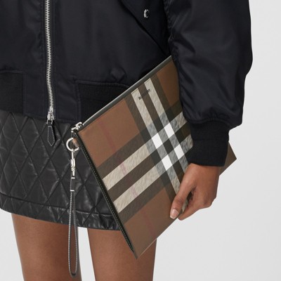 burberry large check tote