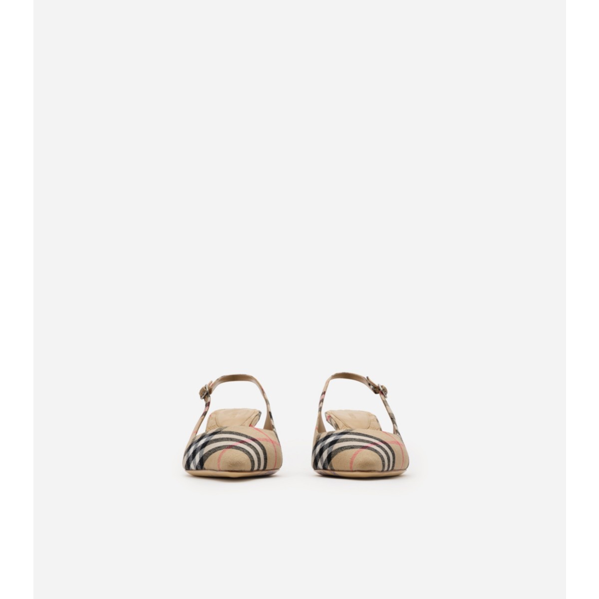  Check Dame Slingback Pumps​