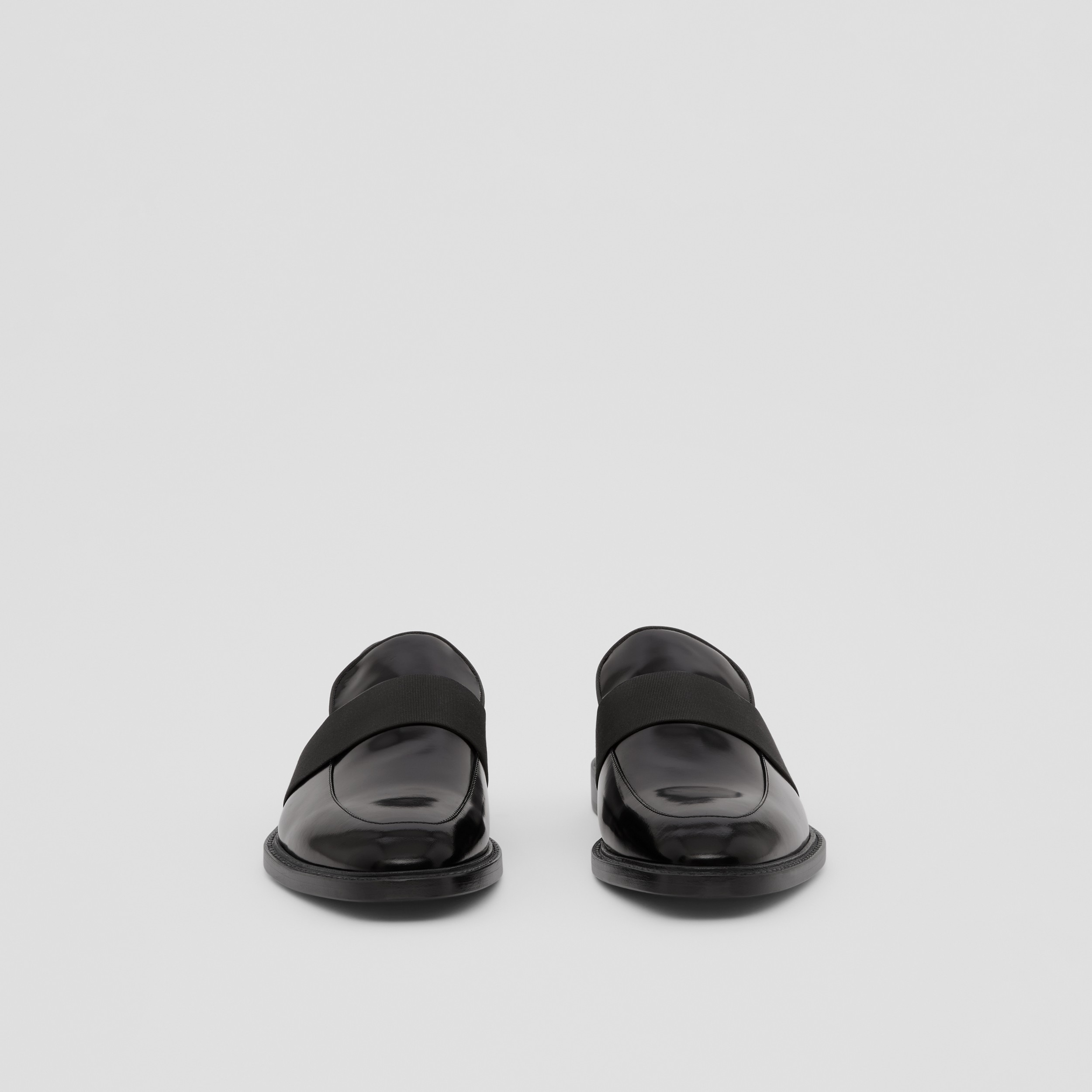 Loafers de couro com detalhe de laço (Preto) - Homens | Burberry® oficial - 4