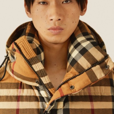 burberry check jacket mens