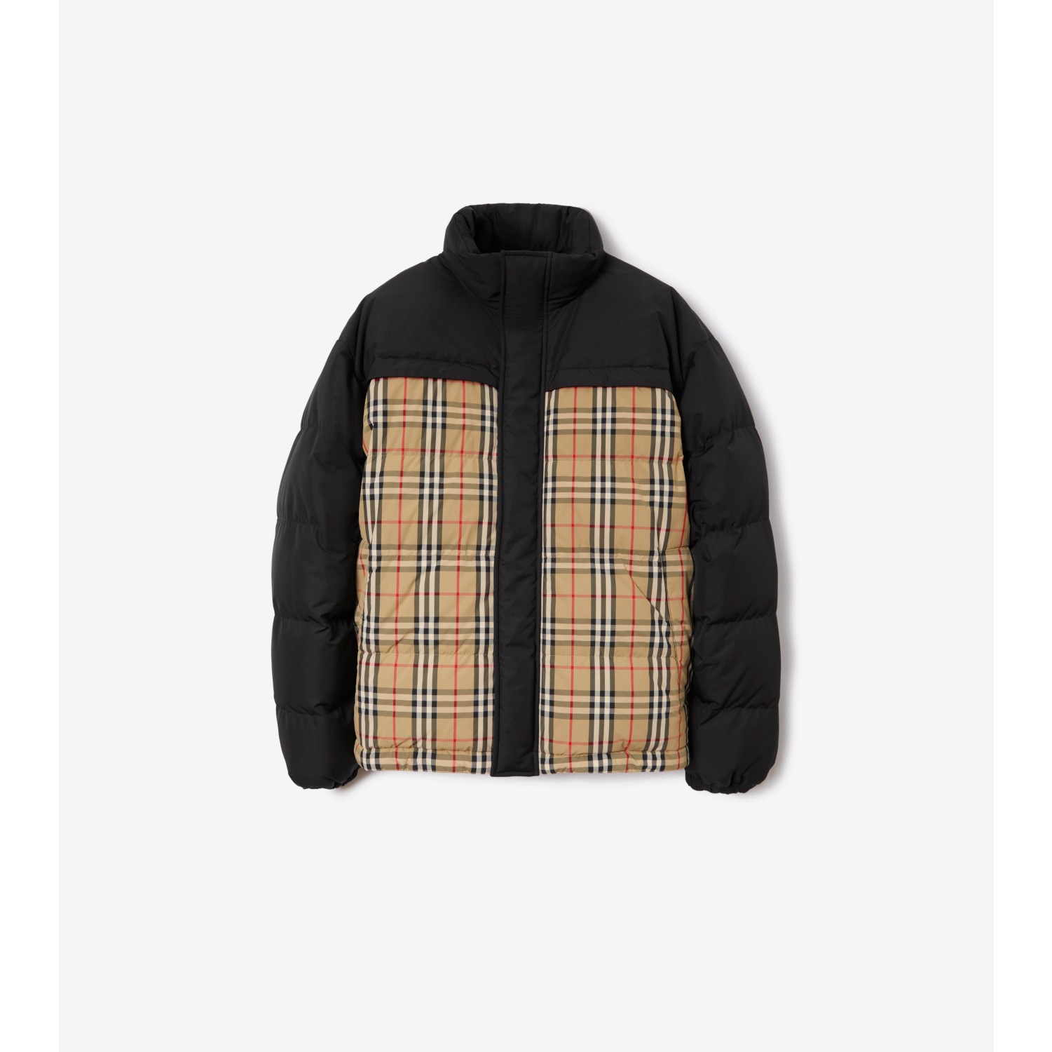 Burberry check hot sale jacket mens