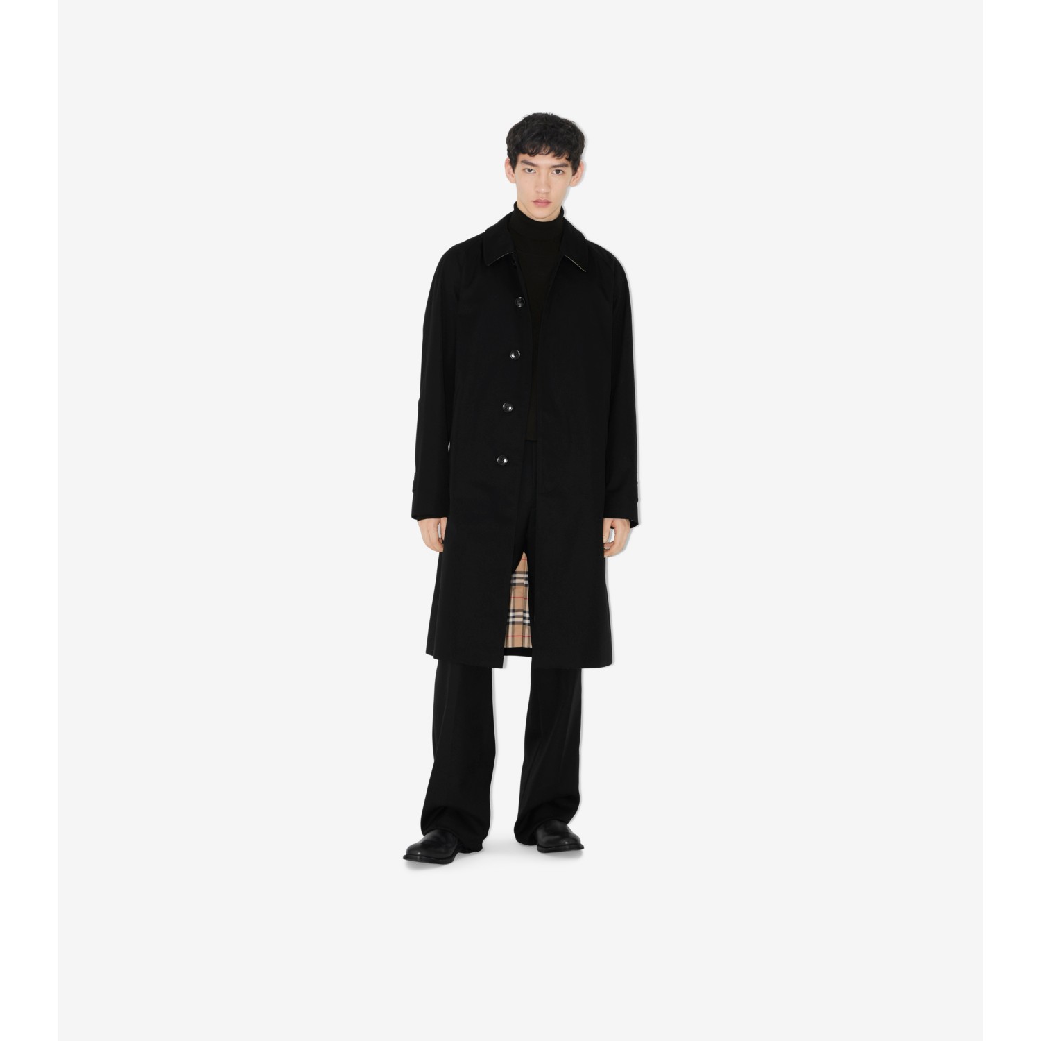 Camden Heritage Car Coat in Black - Men | Burberry® Official