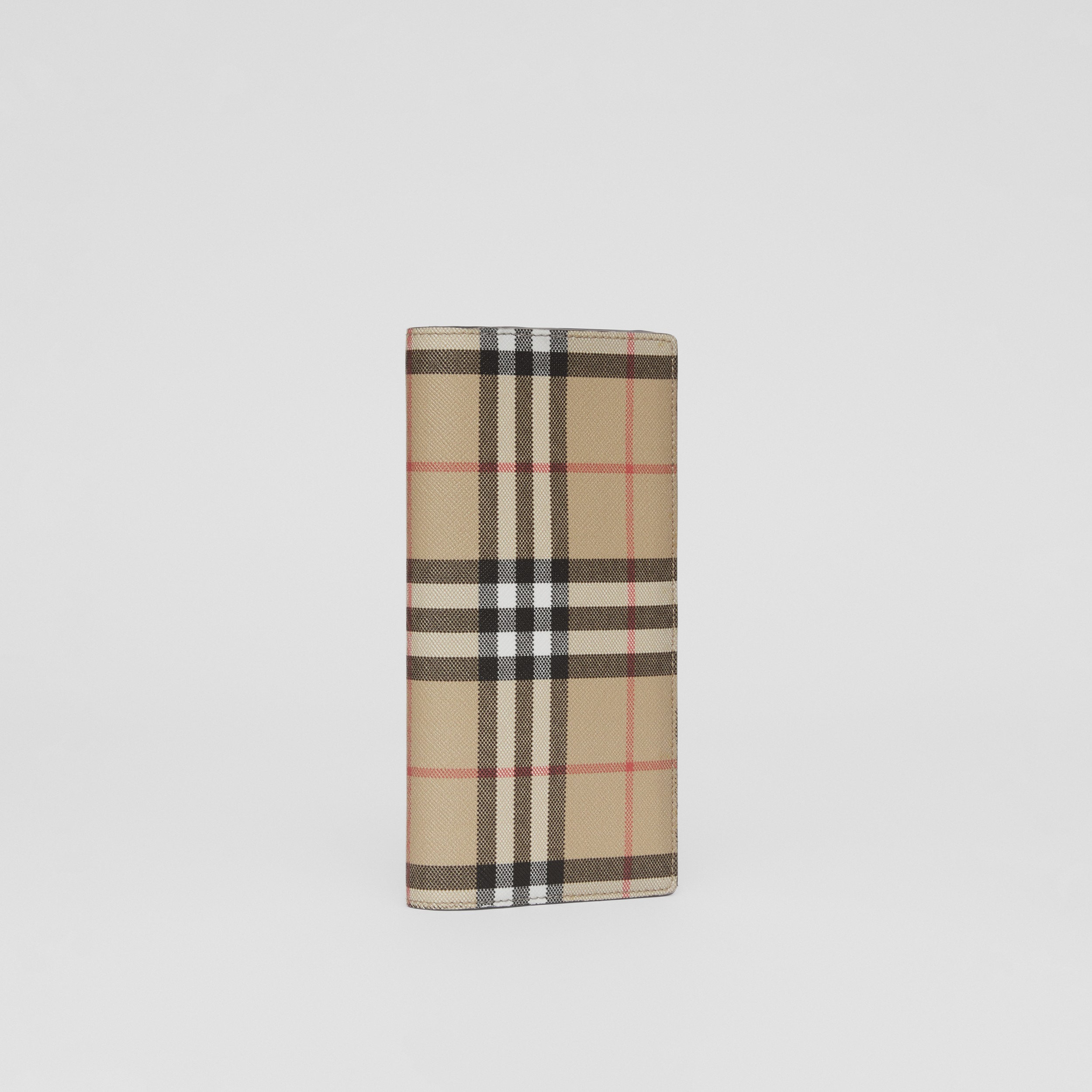 Vintage Check E-canvas Continental Wallet in Archive Beige - Men | Burberry® Official - 4